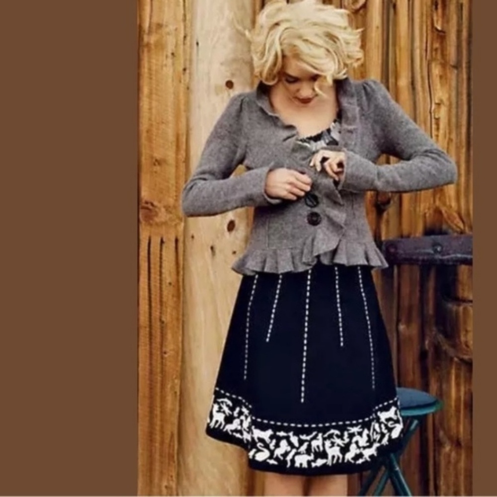 Anthropologie Animal Crossing Skirt by Lithe